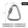 thumbnail image 2 of Yucurem Mountaineering Buckle Quick Link Safety Buckle Outdoor Activities Mountaineering Essential (Metallic), 2 of 8