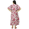 thumbnail image 6 of Bimba Nursing Mothers Caftan Cotton Floral Print Maxi Gown, Baby Shower Gift, 6 of 8