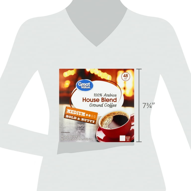 Great Value 100% Arabica House Blend Medium Roast Coffee
