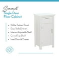 thumbnail image 5 of RiverRidge Somerset 1-Door Bathroom Laundry Storage Cabinet with Adjustable Shelf - White, 5 of 13