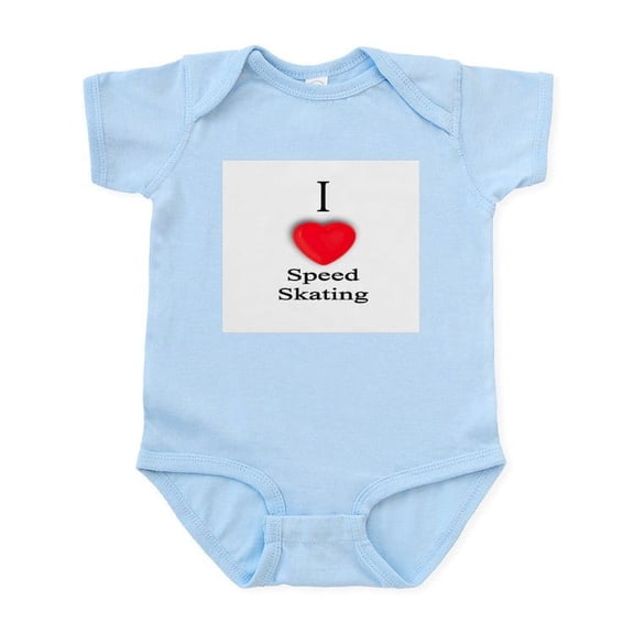CafePress - Speed Skating Infant Creeper - Baby Light Bodysuit, Size Newborn - 24 Months