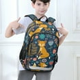 thumbnail image 6 of FORMRS School Backpack 17" Student Travel Bag with Laptop Compartment, Floral Fox Pattern, 6 of 7