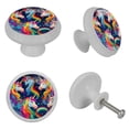 thumbnail image 4 of Unicorn Fluorescent Drawer Pulls with Screws: Round 4-Pack Glow-in-the-Dark Knobs – Suitable for Cabinets, Wardrobes, Dressers, 4 of 6