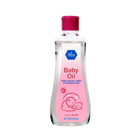 MEDPRIDE Pure Baby Oil Mineral Oil for Newborn & Baby Massage & Body Oil, 8 fl Oz