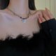 thumbnail image 5 of 2 piezas de collar de nube de flores de corazón de diamante colorido estilo dopamina accesorios para mujer, 5 of 8