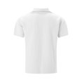 thumbnail image 5 of Mens T-shirts Men Casual Knit Geometric Texture Short Sleeve Shirt Fashion Solid Lightweight Tops Graphic Long Sleeve Shirts for Men Shirt Vest 4 Year Workout Loose Fit Athletic Tops Long White 2XL, 5 of 9