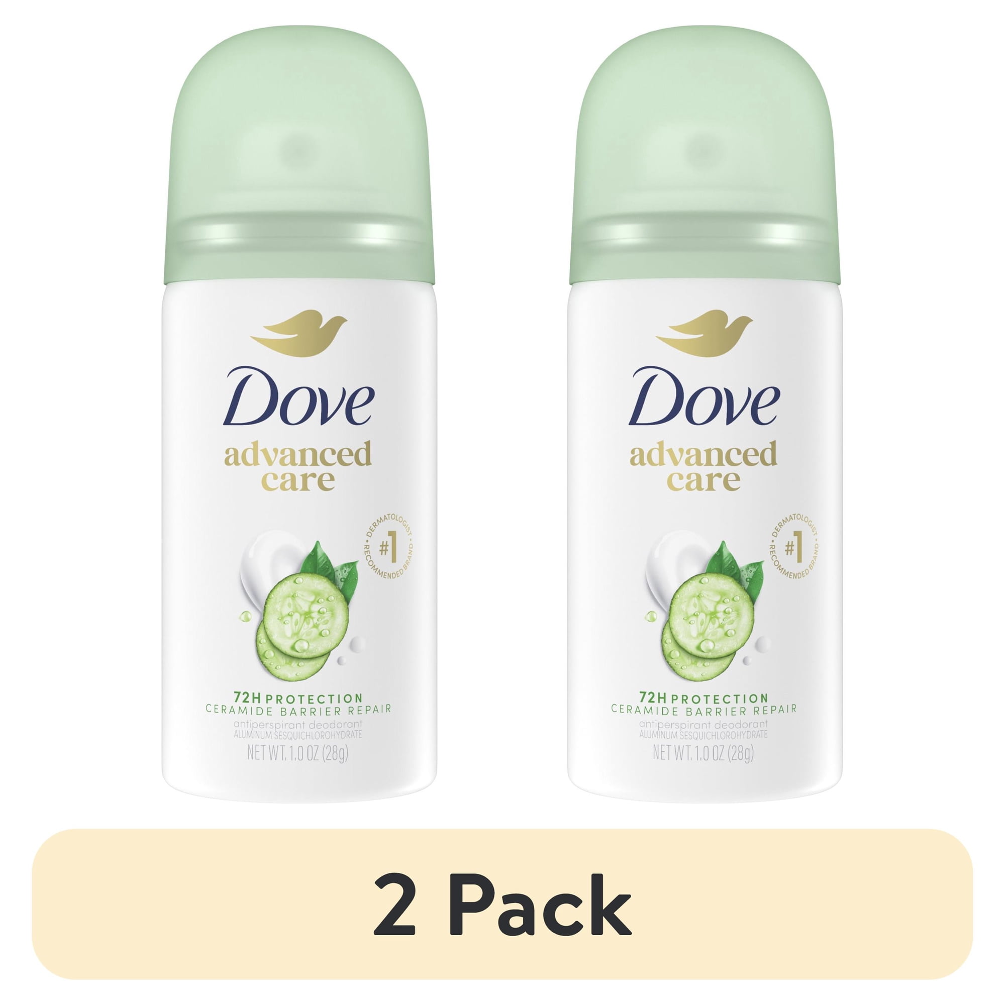 (2 pack) Dove Advanced Care Antiperspirant Deodorant Spray For Women Cool Essentials, 1 oz