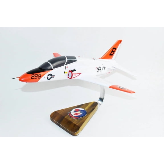 VT-21 RedHawks ‘Navy’ 229 T-45 Model,16" Scale, Mahogany, Navy Trainer