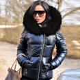thumbnail image 5 of Ketyyh-chn99 Parkas for Women Winter Thicken Coat Jacket Overcoat Zipper Outerwear Black,XL, 5 of 5