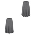 thumbnail image 1 of Qarigey midi favorecedora en : plisada de diseño elegante y sexy negra Faldas Diseño favorecedor gris XXL 2Conjunto, 1 of 6