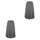 thumbnail image 2 of Minnieouse midi favorecedora en : plisada de diseño elegante y sexy negra Faldas Diseño favorecedor gris XXL 2Conjunto, 2 of 6
