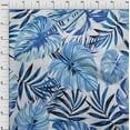 thumbnail image 4 of oneOone Cotton Cambric Indigo Blue Fabric Tropical Leaf With Texture Sewing Fabric By The Yard Printed Diy Clothing Sewing Supplies 42 Inch Wide, 4 of 4