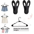 thumbnail image 4 of Tofiigrem Clips Para Perchas Negros Paquete De 60 Clips Para Perchas De Plástico Multiusos Perfectos Para Perchas De Ropa De Plástico Clips Para Dedos Para Perchas Para Faldas Y Pantalones, 4 of 5
