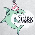 thumbnail image 3 of CafePress - Shark Birthday Sweatshirt - Zip Hoodie, Classic Hooded Sweatshirt with Metal Zipper, 3 of 4