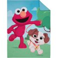 thumbnail image 1 of Furry Friends Ensemble de Lit pour Tout-Petits 4 Pcs Elmo et Chiot Bleu, Vert et Rouge, 1 of 10