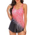 thumbnail image 4 of Naiovety 2021 traje de baño Sexy de piezas para mujer, traje de baño acolchado, traje de baño estampado sin espalda, traje de baño con cuello en V Traje de baño rosa l Naiovety OD001290-03, 4 of 6