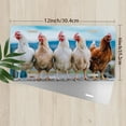 thumbnail image 2 of Row of Chickens Funny Personalized License Plate Rust-proof Stainless Steel Metal License Plate Suitable For Men And Women 12.2" x 6.2", 2 of 6