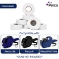 thumbnail image 2 of Label Perco 1 línea blanca, 8 rollos, 1 funda, 8000 etiquetas, 2 of 7