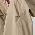 thumbnail image 5 of vdgthytj Cargo Pants for Men Pleated Elastic Drawstring Waist Wide Leg Baggy Streetwear Fall Casual Outdoor Pants with Pockets(X-Large,Khaki), 5 of 6