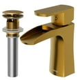 thumbnail image 2 of Karran  Kassel Single Hole Single Handle Basin Bathroom Faucet with Matching Pop-up Drain Gold, 2 of 5