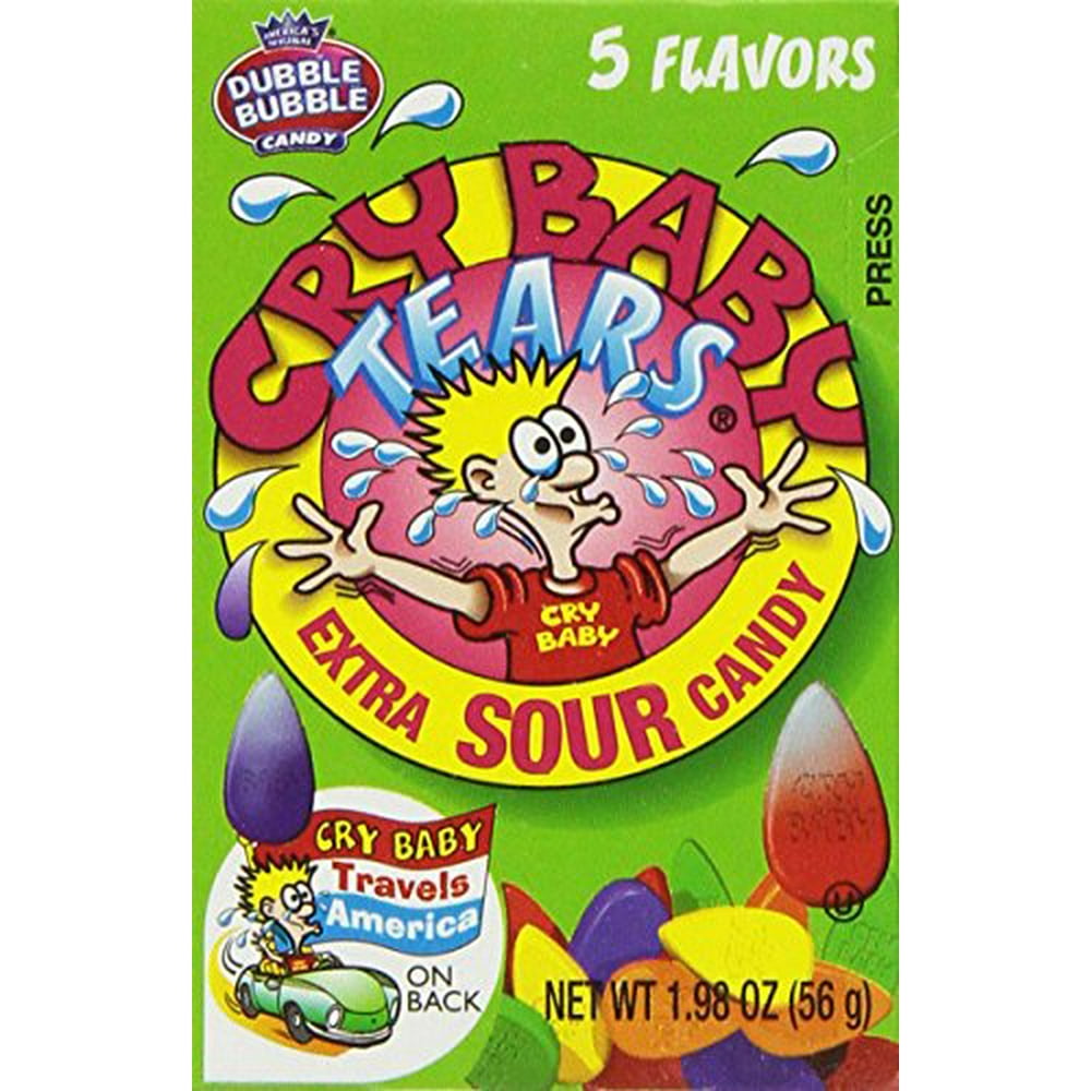 Cry Baby Tears Sour Candy, 24 Count