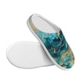 thumbnail image 3 of Lsque Abstract Ocean Currents Pattern Womens Comfort Cotton on Scuff With Memory Foam and Anti-skid Sole Slipper-42/43, 3 of 7