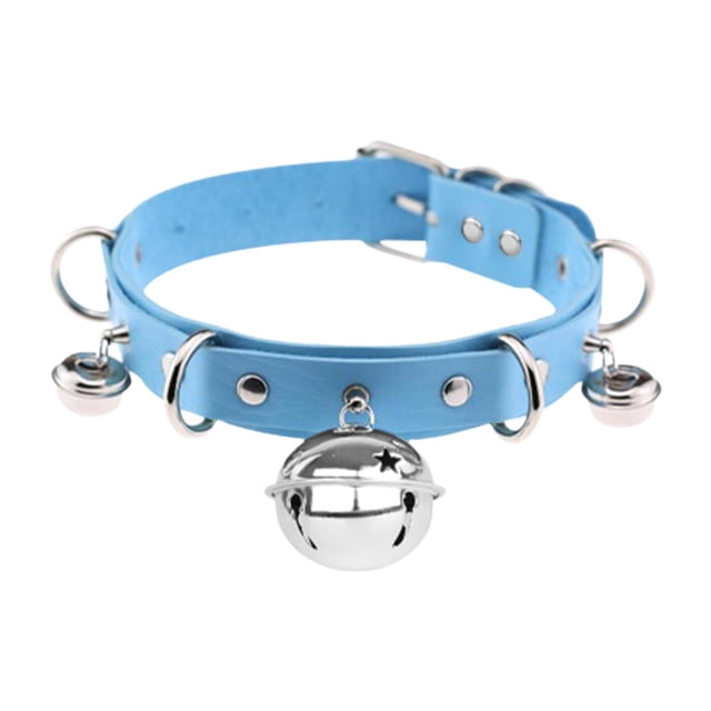Gargantilla gótica jinwen decoración de collar Punk Carnaval Azul claro