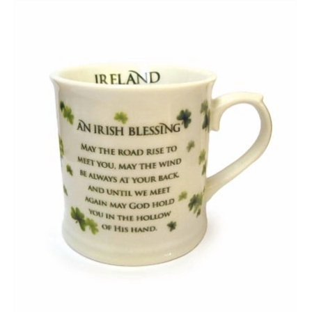 Allied Ireland Blessing Mug for Tea or Coffee St Patricks Day Gift Irish Thematic Kitchen Decoration Home Decor