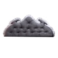 thumbnail image 1 of Velvet Embroidered Tufted Cushion for Headboard Sofa Bed Backrest and Window Seat Decorative Pillow, 1 of 4