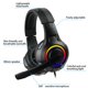 thumbnail image 4 of Auriculares para juegos con cable de 3,5 mm, consola LED, auriculares para juegos con sonido estéreo ajustables que brillan intensamente Inevent EL5056-03, 4 of 6