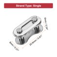 thumbnail image 2 of Uxcell 4pcs Bicycle Missing Link Half-Link Reusable Steel Bike Chain Link Silver, 2 of 7