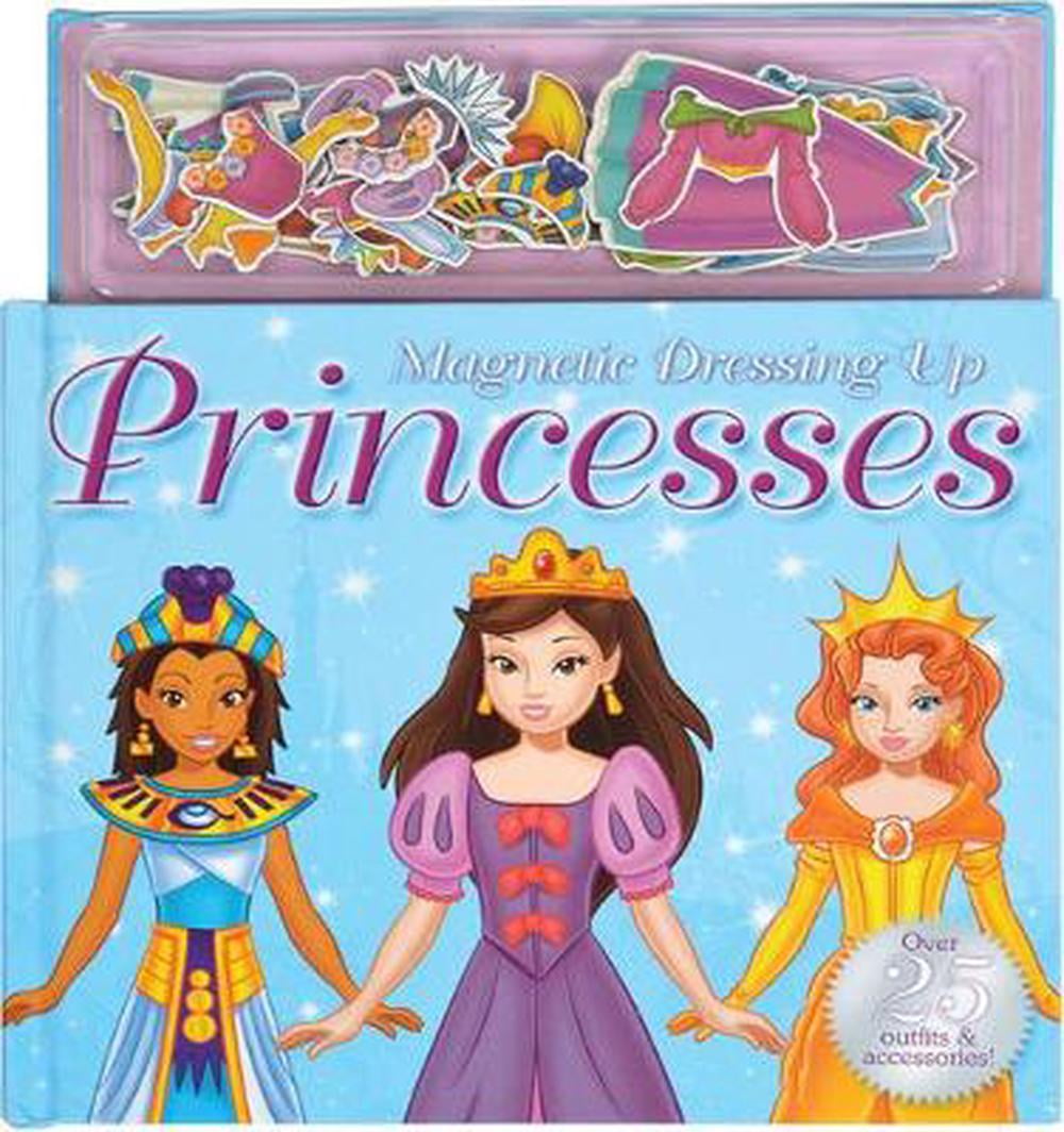 Super Fun for Kids Magnetic Dressing Up Princesses Book FAST DELIVERY E2 