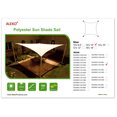 thumbnail image 4 of ALEKO Waterproof Sun Shade Sail - Square - 10 x 10 Feet - Sand, 4 of 4