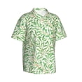 thumbnail image 2 of Leaf Men'S 3d Print Casual Button Down Shirts, Novelty Hawaiian Short Sleeves S, 2 of 7