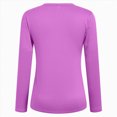 thumbnail image 6 of Towmus Slim Fitted Long Sleeve Shirts for Women Solid Color Crewneck Tees Casual Tight Basic Tops, 6 of 6