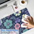 thumbnail image 4 of Long Mouse Pads for Desk,Pioneer Flower Floral Print Pattern Desk Mats on Top Of Desks, Desk Mouse Pad Extra Large with 3mm Non-Slip Base and Stitched Edge for Gaming,Office,Work,Home 31.5"x15.7", 4 of 6