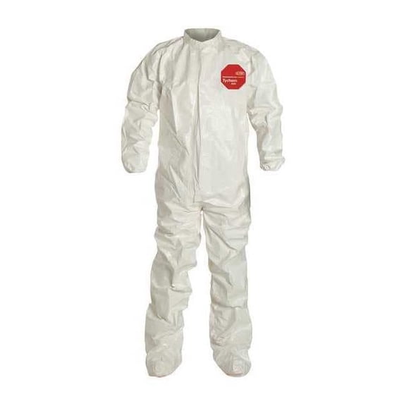 Dupont Coveralls,XL,Wht,Tychem 4000,PK4 SL121TWHXL000400