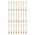 thumbnail image 1 of Uxcell 24Pcs 5" Pincel de pintura 0.5" de ancho con cerdas de nylon suave y mango de madera para paredes, gabinetes, cercas, 1 of 5