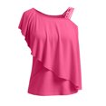 thumbnail image 4 of Neewe Womens Classic Plain Off the Shoulder Tops Oversized Summer Spring T-Shirts 2026 Daily Outfits, 4 of 8