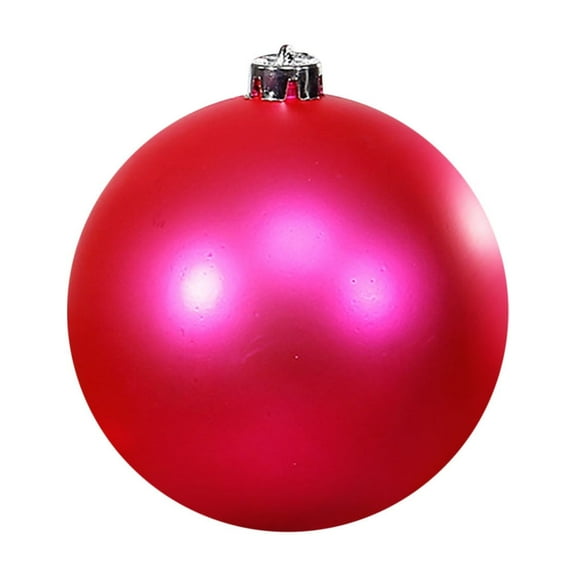 Beautynvta Christmas Ball Ornament, 4.72'' Matte Christmas Tree Ornaments Decorations Hanging Balls, Shatterproof Plastic Hanging Pendants for Xmas Tree Holiday Party Decor, Hot Pink