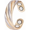thumbnail image 1 of EnerMagiX Copper Rings for Women, Pure Copper Tricolor Gold Adjustable Magnetic Ring Jewelry (0949), Copper, 1 of 6