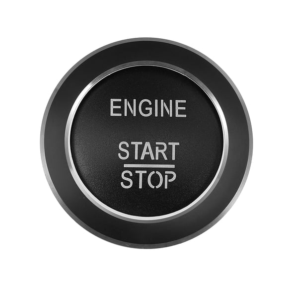 Unique Bargains Engine Start Stop Button Cover Decal Trim Sticker for Mercedes-Benz B C GLC GLA CLA ML GL CLS GLK Black