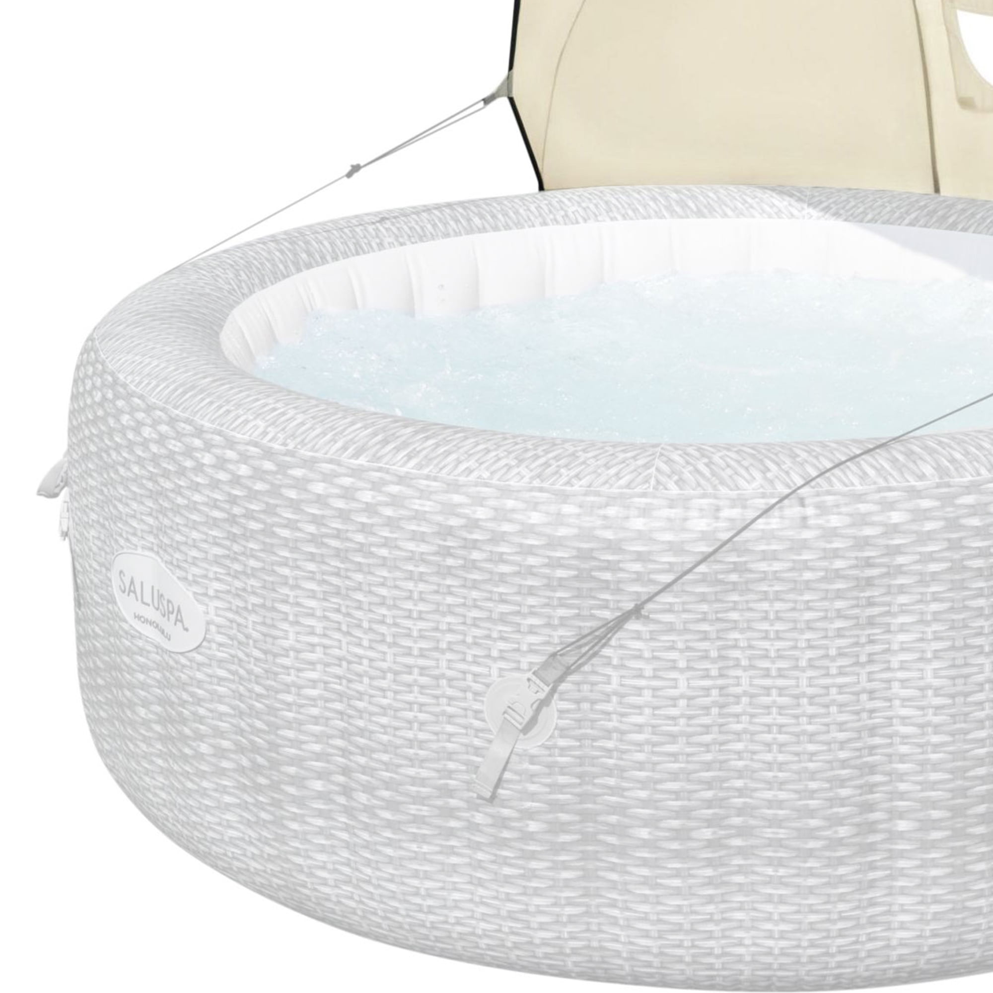 Bestway SaluSpa Shade Canopy w/ Inflatable Hot Tub w/ Pump #P09120