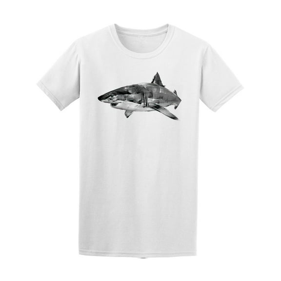 Realistic Shark T-Shirt Men -Image by Shutterstock, Male 3X-Large