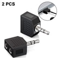 thumbnail image 2 of 3.5 one point two audio adapter 3.5 revolution two 3.5 female headphone adapter couple plug, 2 of 2