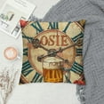 thumbnail image 2 of ARISTURING Retro Beer Pattern Throw Pillow Case Funny Letters Saying Decorative Cushion Cover Best Gift for Beer Lovers, 2 of 5