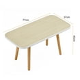 thumbnail image 3 of Andvari Modern Wood Coffee Table Rectangle Living Room Solid Legs Wood Grain Easy Assembly, 3 of 11