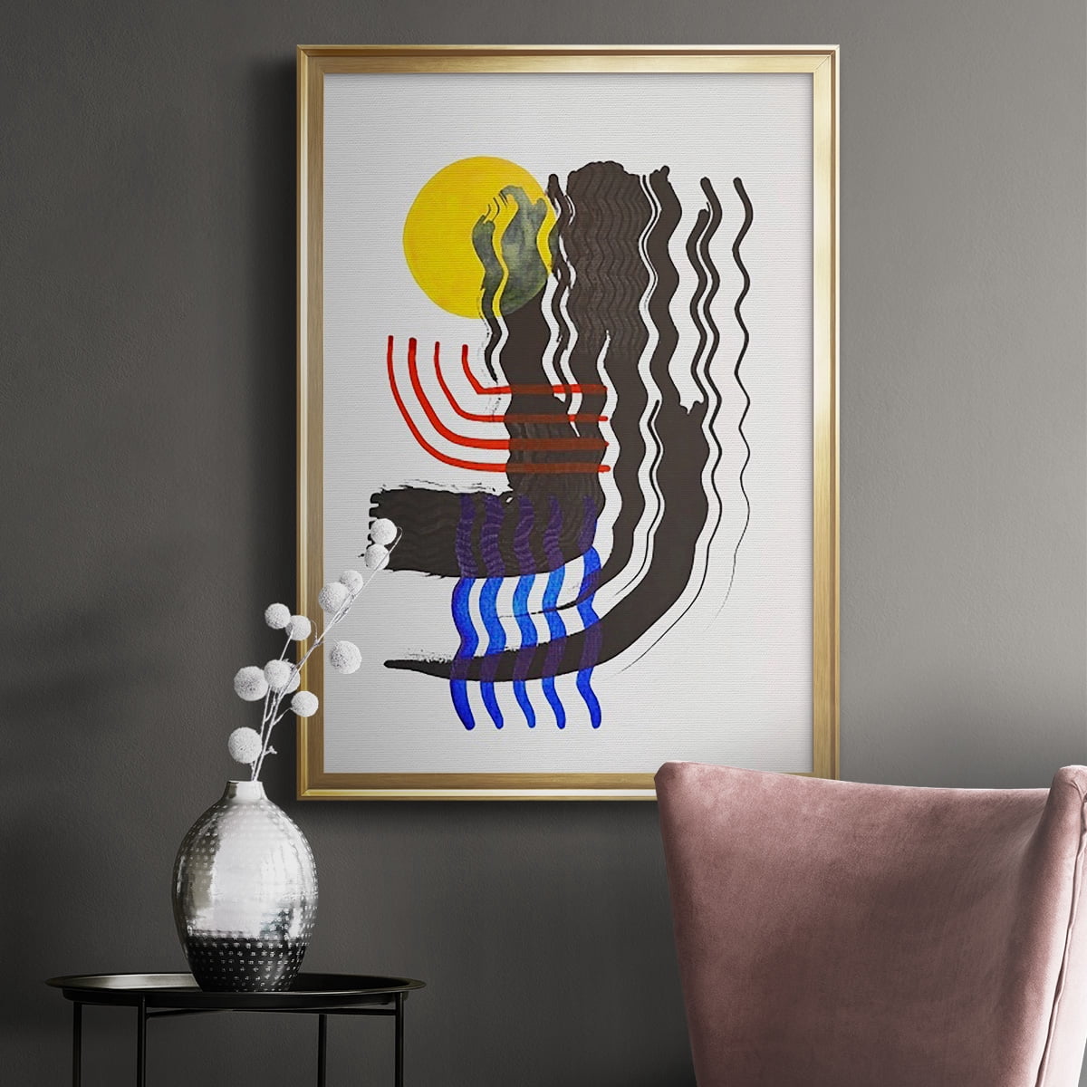 Shifting II Premium Framed Print, in Gold, Black, or Silver - Ready to Hang