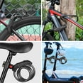 thumbnail image 5 of Bike Lock Cable, Anti Theft Bicycle Lock Chain, Bike Combination Lock 5 Digit Security Resettable Self Coiling Combination Cable Combo Bike Locks with Mounting Bracket, 4 Feet x 1/2 Inch (Black), 5 of 9