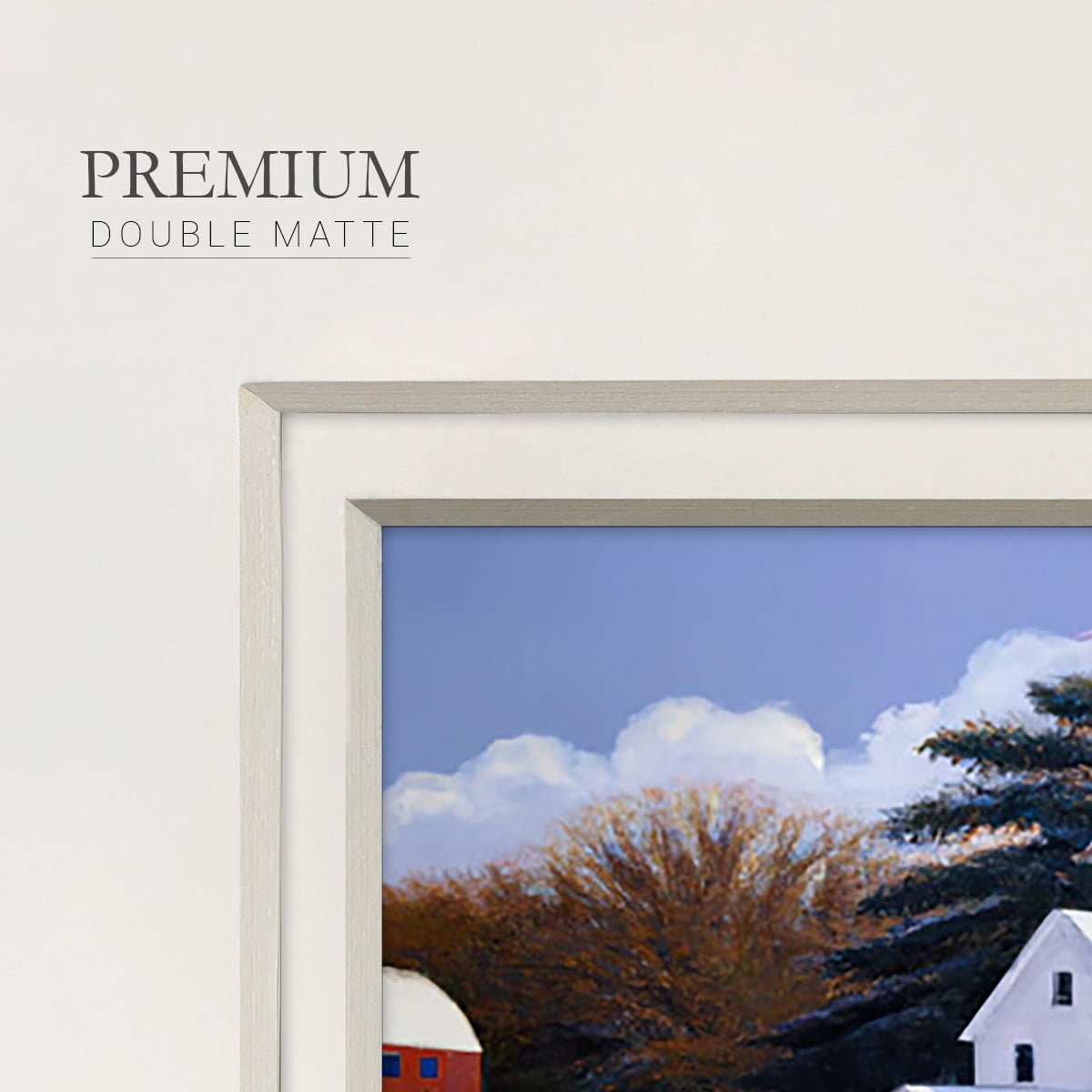 Winter Barn IVPremium Framed Print